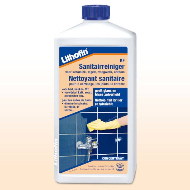 KF Nettoyant Sanitaire - Nettoyant acide pour la salle de bain et la douche - Lithofin - 1 L - Image 1