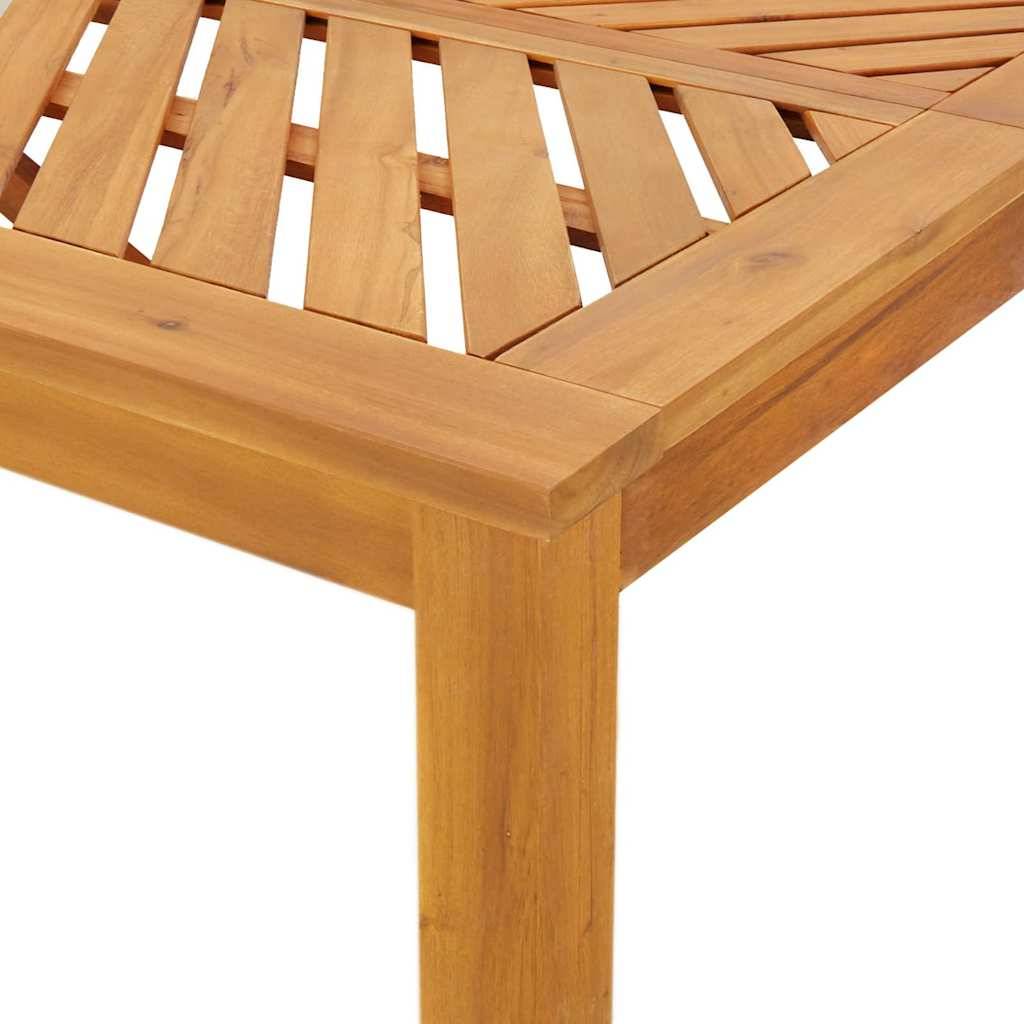 Ensemble de salle à manger jardin bois d'acacia massif marron 90 x 150 x 74 cm (7 pièces) - PANGIVO - Image 8
