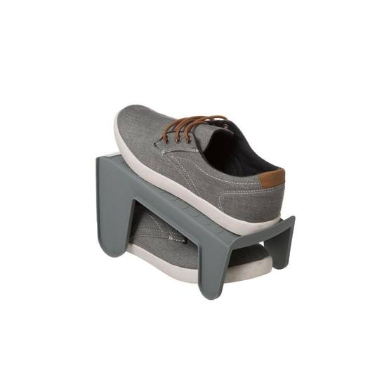 Lot de 5 Ranges-Chaussures "Stack" 24cm Gris - Image 3