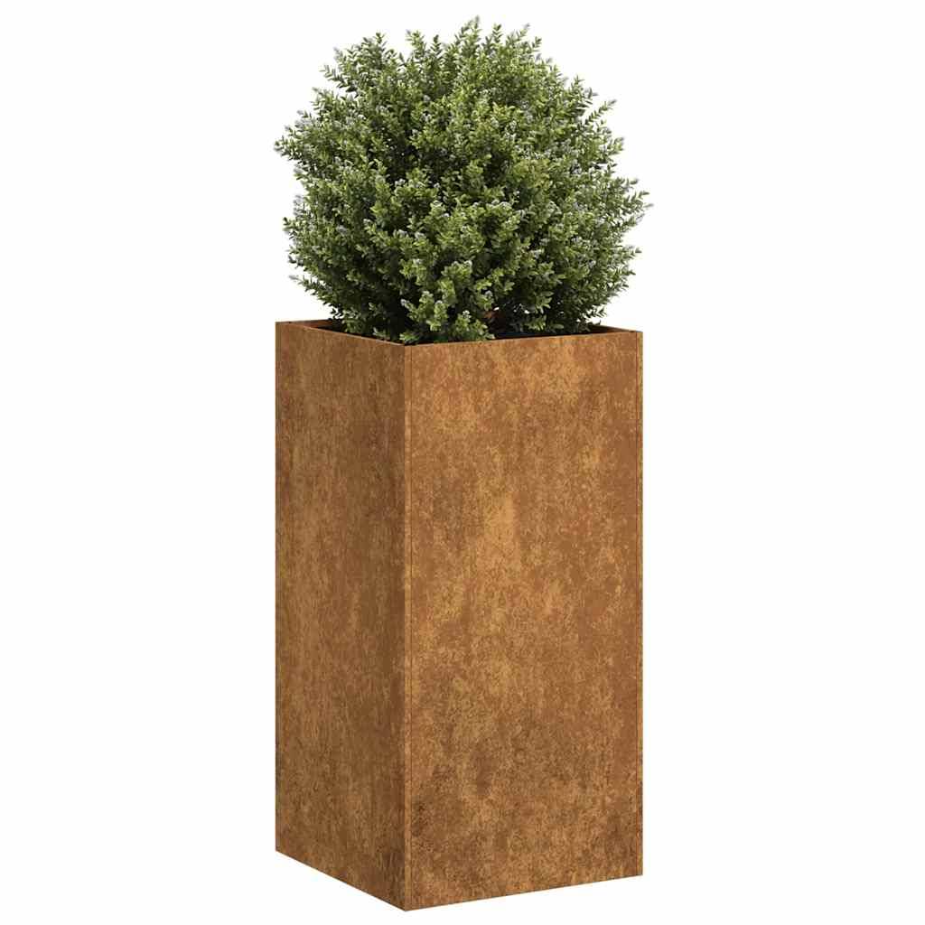 ComfortXL - Jardinière haute Acier Corten effet rouillé pour jardin 40x40x80 cm – ComfortXL Outdoor Living - Image 1