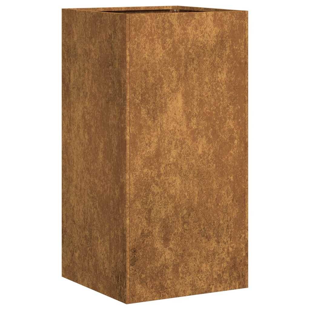 ComfortXL - Jardinière haute Acier Corten effet rouillé pour jardin 40x40x80 cm – ComfortXL Outdoor Living - Image 2