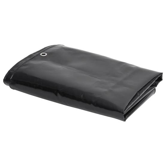 Bâche Carrée PVC 650g/m² Imperméable Anti-Moisissure pour Toit Terrasse Noir 4x4 m – ComfortXL Outdoor Living - Image 1