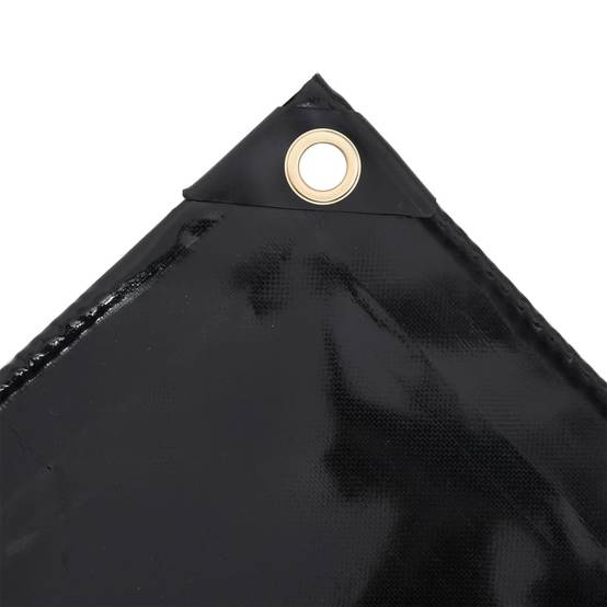 Bâche Carrée PVC 650g/m² Imperméable Anti-Moisissure pour Toit Terrasse Noir 4x4 m – ComfortXL Outdoor Living - Image 4