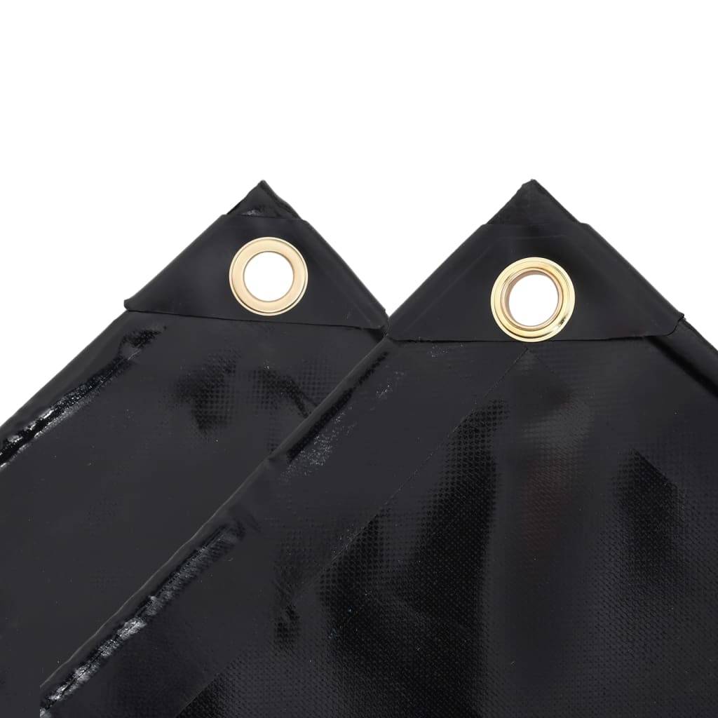Bâche Carrée PVC 650g/m² Imperméable Anti-Moisissure pour Toit Terrasse Noir 4x4 m – ComfortXL Outdoor Living - Image 3