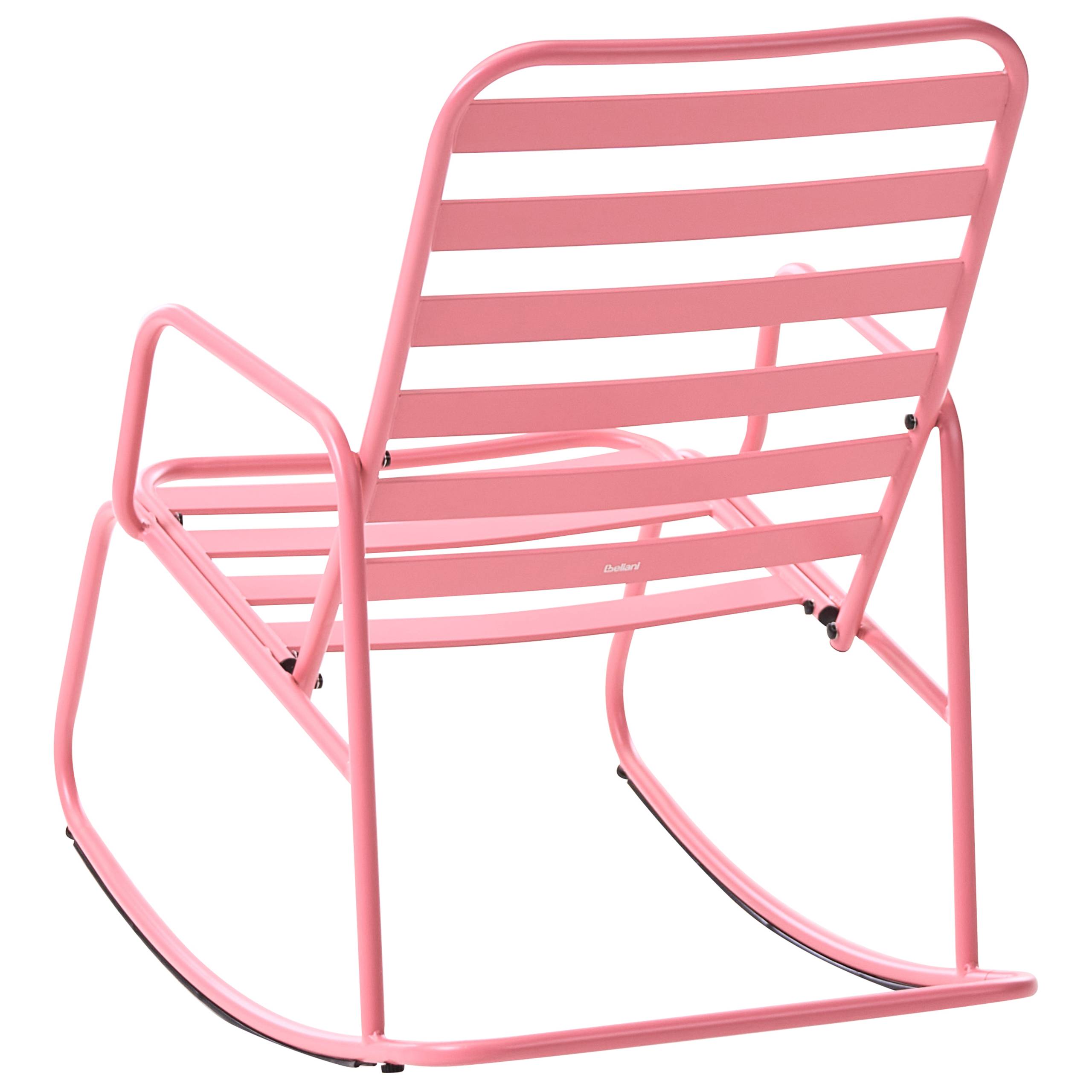Beliani - Chaise à bascule Aluminium Rose TURI - 66x96x92- Beliani - Image 5