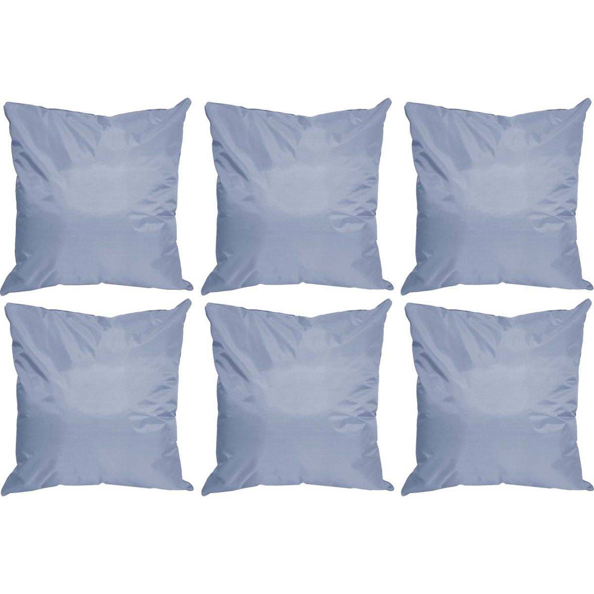 Jardindeco - Coussin extérieur carré 45 cm Sun (Lot de 6) Gris clair - Image 1