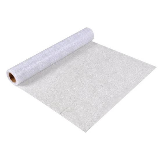 Chemin de Table Jetable "Effet Maille" 30cmx5m Blanc