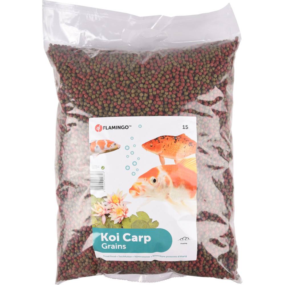 Flamingo - Nourriture en granulés 6 mm pour koïs et poissons d'étang - 15 litres (4,8 kg) - Flamingo - Image 1