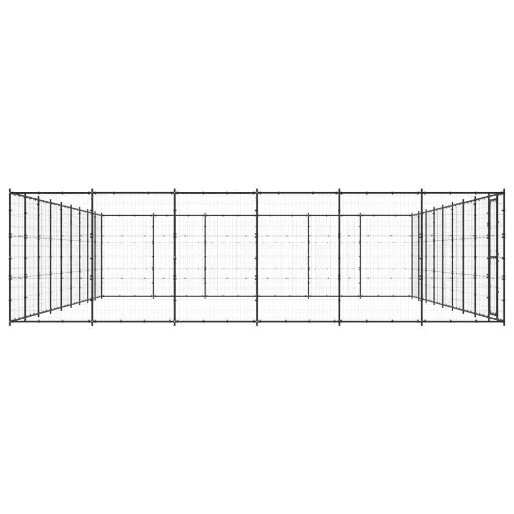 Vidaxl - Chenil d'extérieur pour chiens Acier 65,34 m² vidaXL 3082326 - Image 5