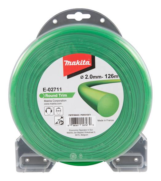 Fil rond Round Trim MAKITA 2 mm x 126 m - E-02711 - Image 1