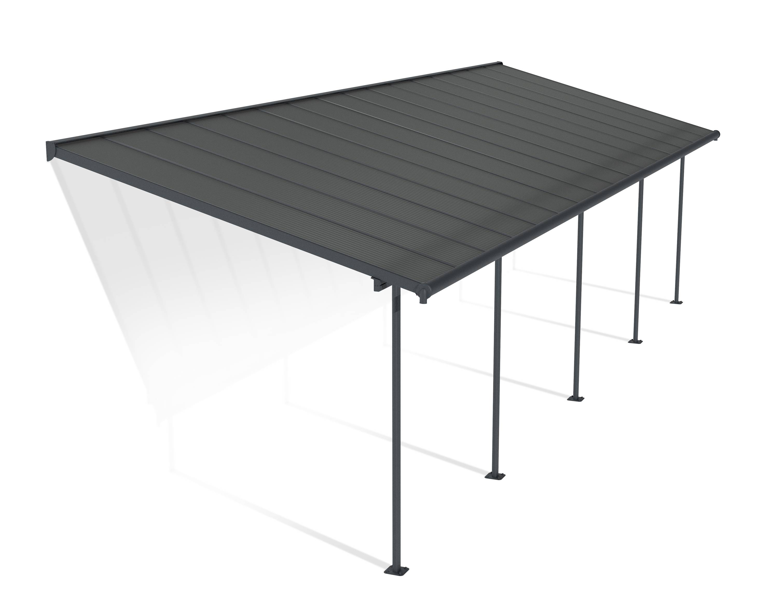 Canopia - Canopia Pergola Capri 3X9,7 Grise, toiture gris - Image 1