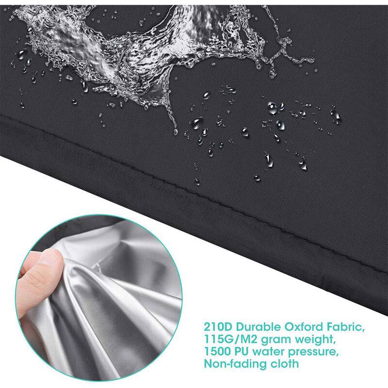 IntiMeg - Housse de Parasol,210D Housse de Parasol Jardin pour 2 à 4 m de 210D Grand Parasol Déporté, Housse de Parasol Extérieur Noir,280 x 30 x 81/45 cm - Image 4