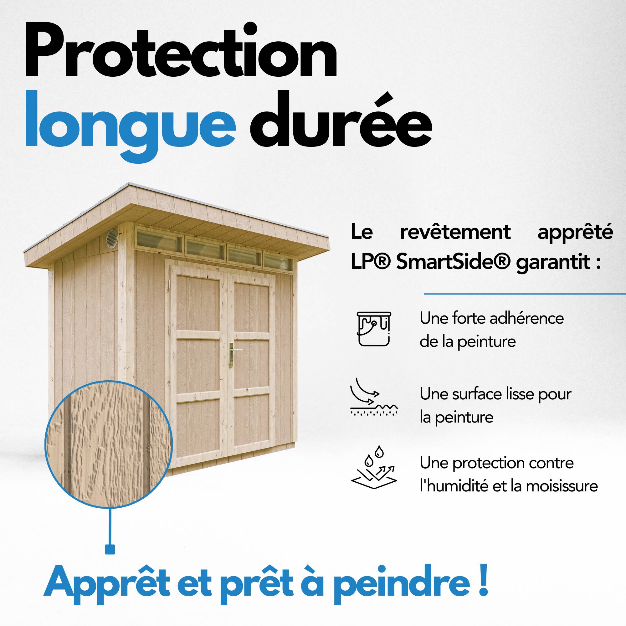 Timbela - Abri de Jardin Qualité Premium 3m² / L161xL294cm - Kit tout compris avec sol, tuiles bitumineuses, set de peinture - Timbela M901A - Image 10