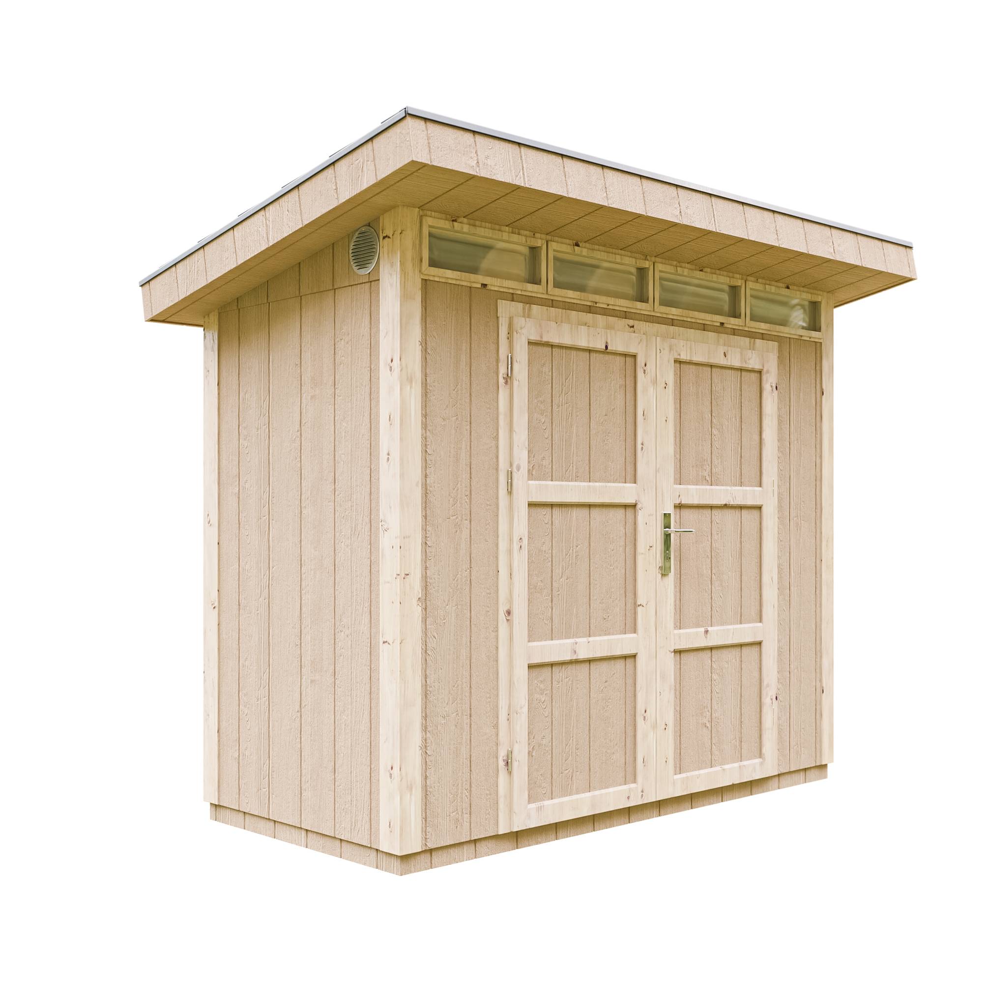 Timbela - Abri de Jardin Qualité Premium 3m² / L161xL294cm - Kit tout compris avec sol, tuiles bitumineuses, set de peinture - Timbela M901A - Image 1