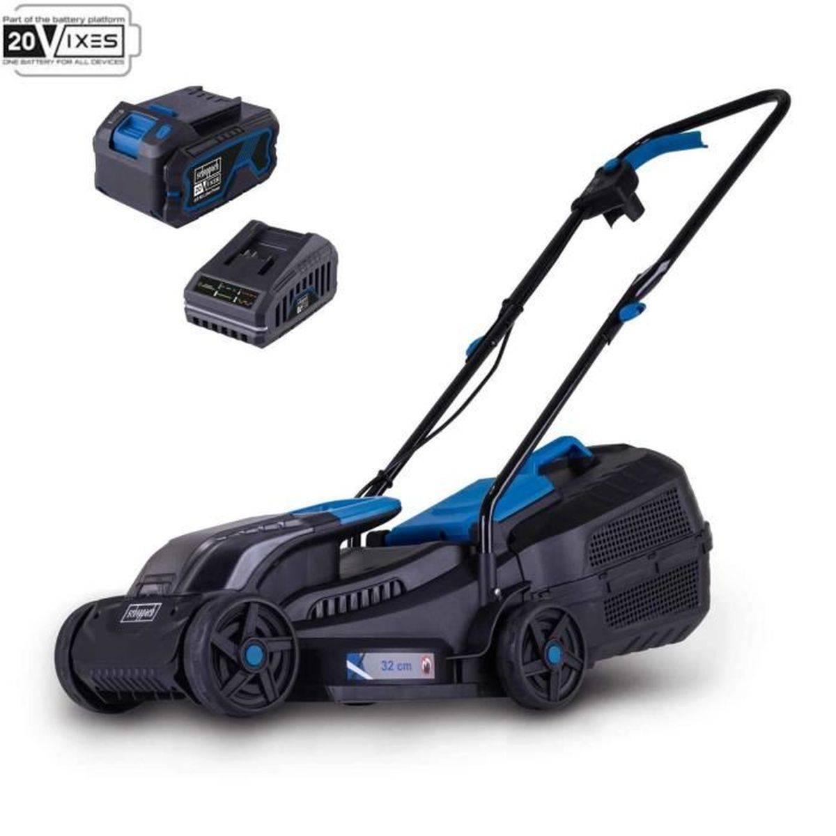 Scheppach - Tondeuse san fil BC-MP320-X +set batterie 1x4Ah 1x2,4Ah - SCHEPPACH - Image 1