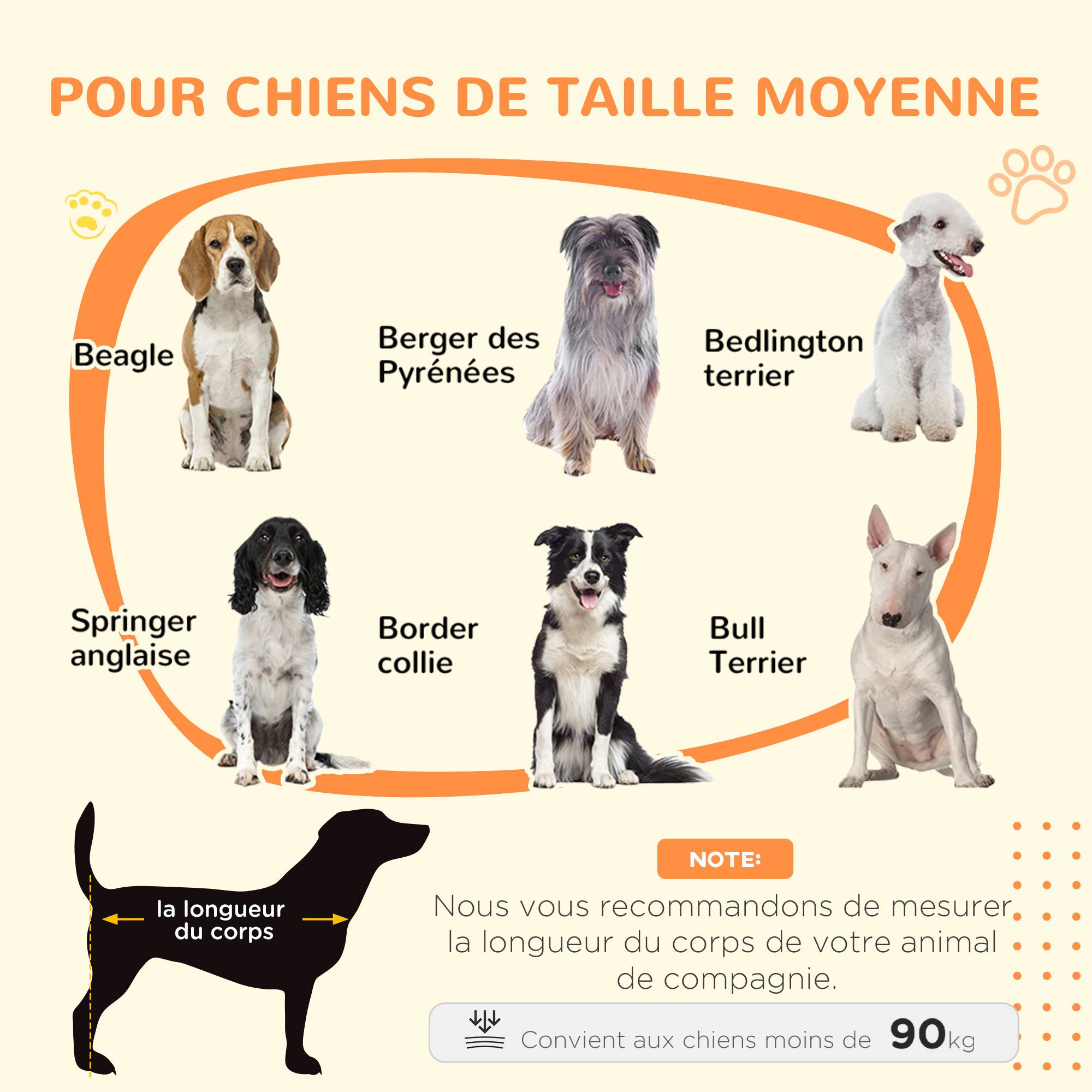 Sans Marque - Cage caisse pour chien animaux intérieur porte coulissante, métal effet bois, dim. 57H x 80L x 54l cm - Image 6