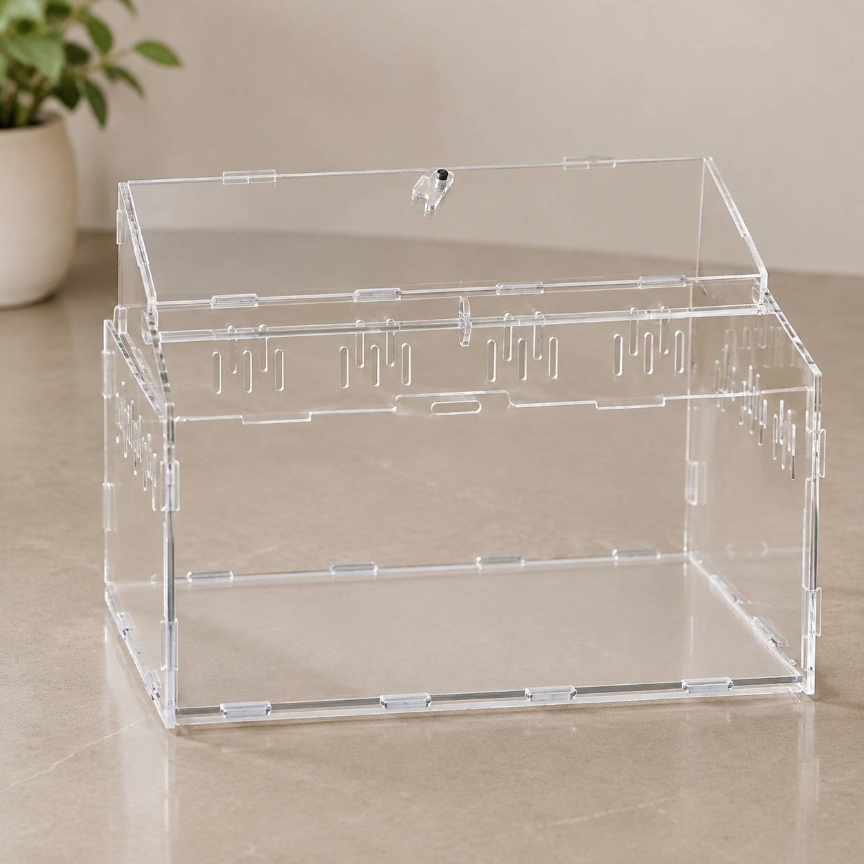 Boîte Terrarium Acrytique Magnétique Ventilée Pour Reptiles Et Insectes - Image 5