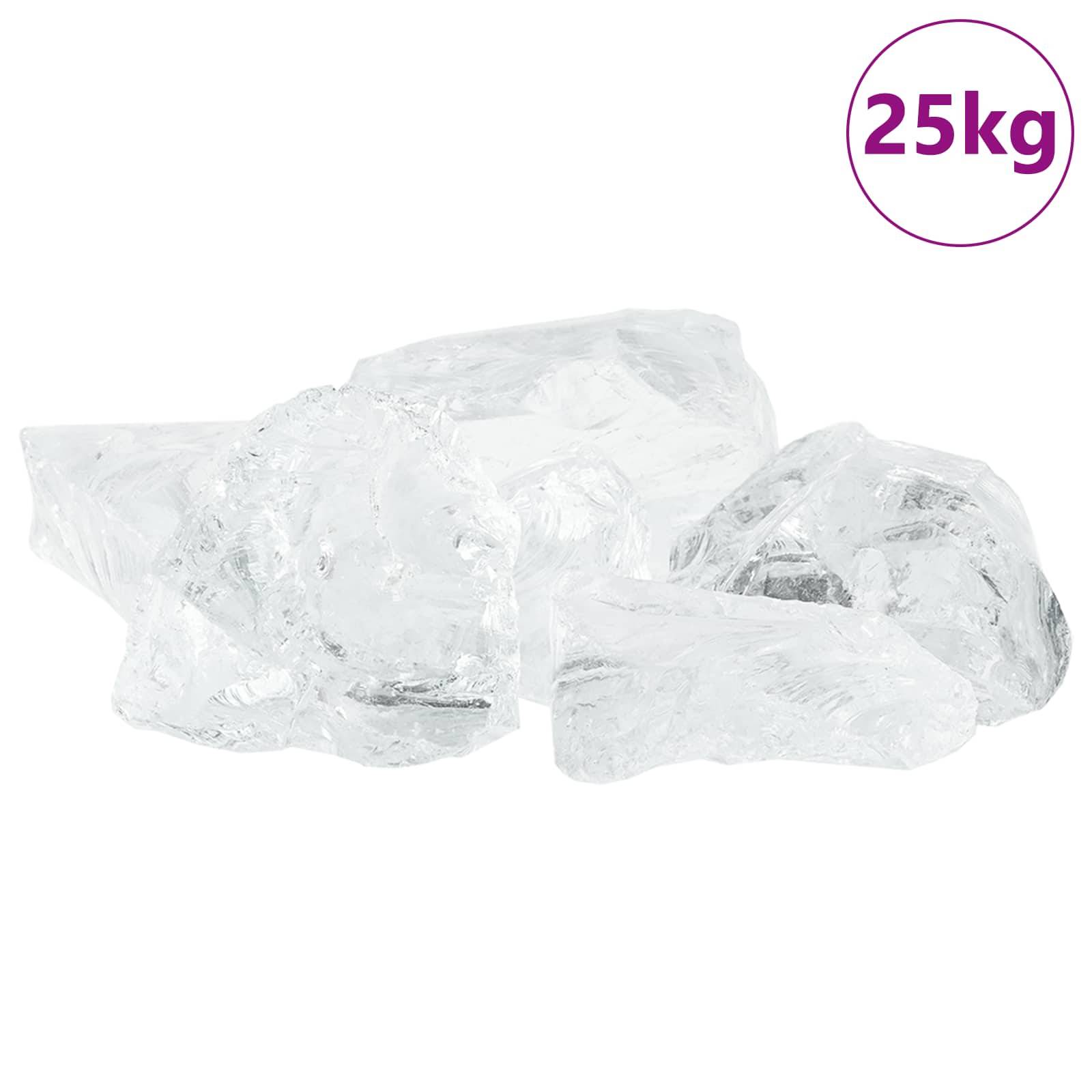 PANGIVO - Pierres de jardin verre blanc 12 x 12 x 12 cm - PANGIVO - Image 4