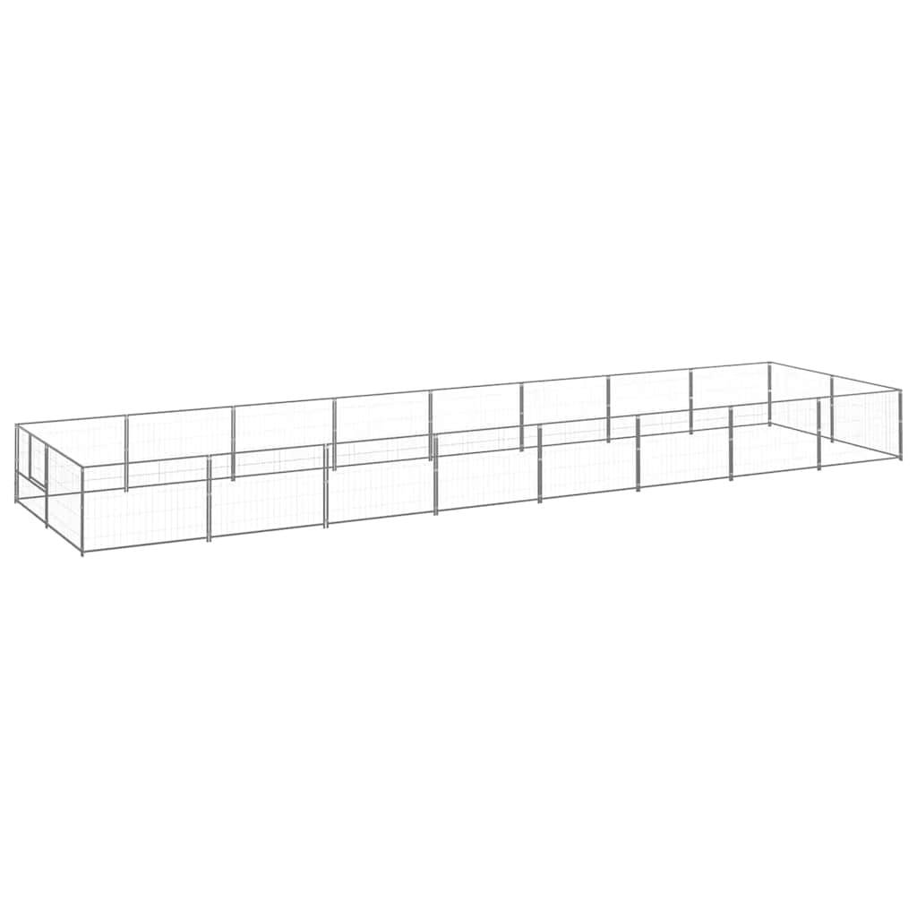 Vidaxl - Chenil Argenté 16 m² Acier vidaXL 3082124 - Image 2