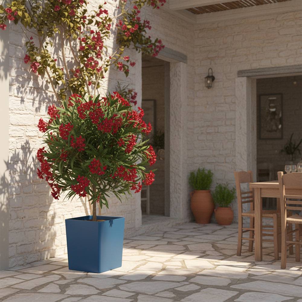 Pot de fleurs carré cubio h 50 cm-plast'up rotomoulage - Image 3