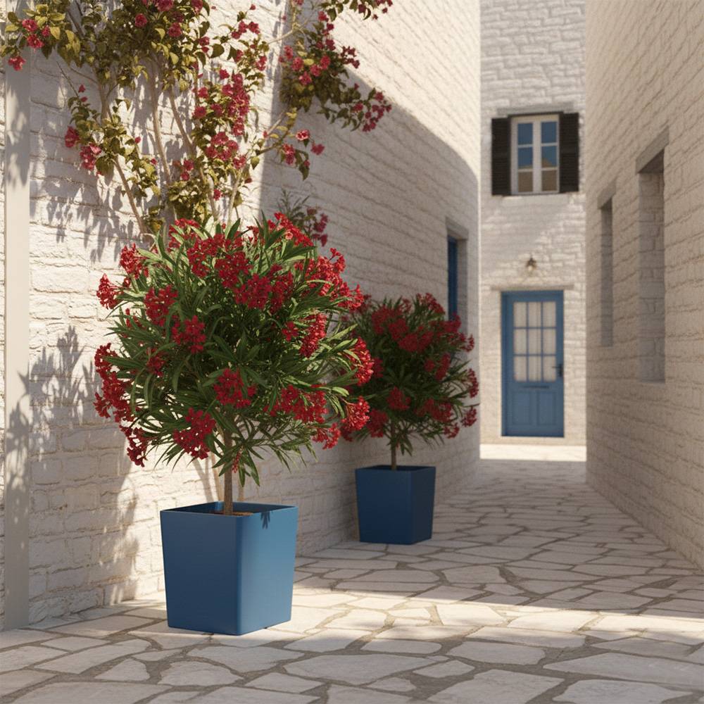 Pot de fleurs carré cubio h 50 cm-plast'up rotomoulage - Image 4