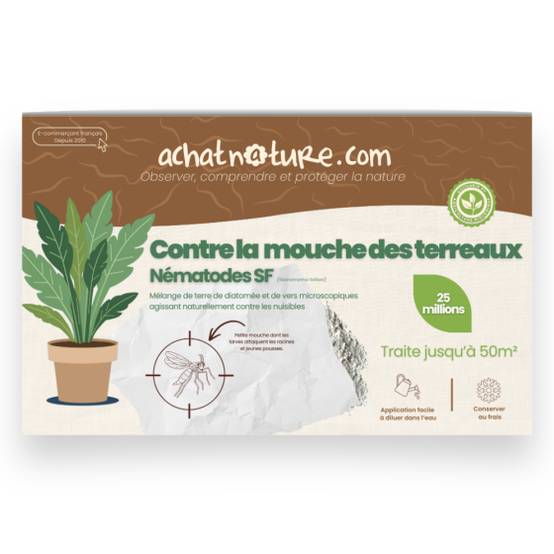 Achat Nature - achatnature - Nématodes SF contre mouches des terreaux - 25 millions - 50 m² - Image 1