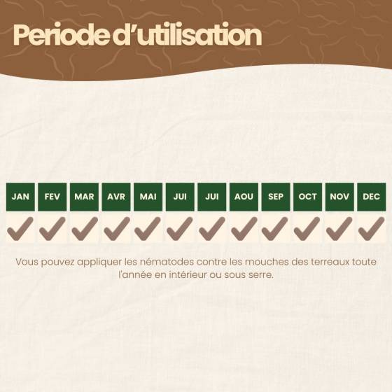 Achat Nature - achatnature - Nématodes SF contre mouches des terreaux - 25 millions - 50 m² - Image 6