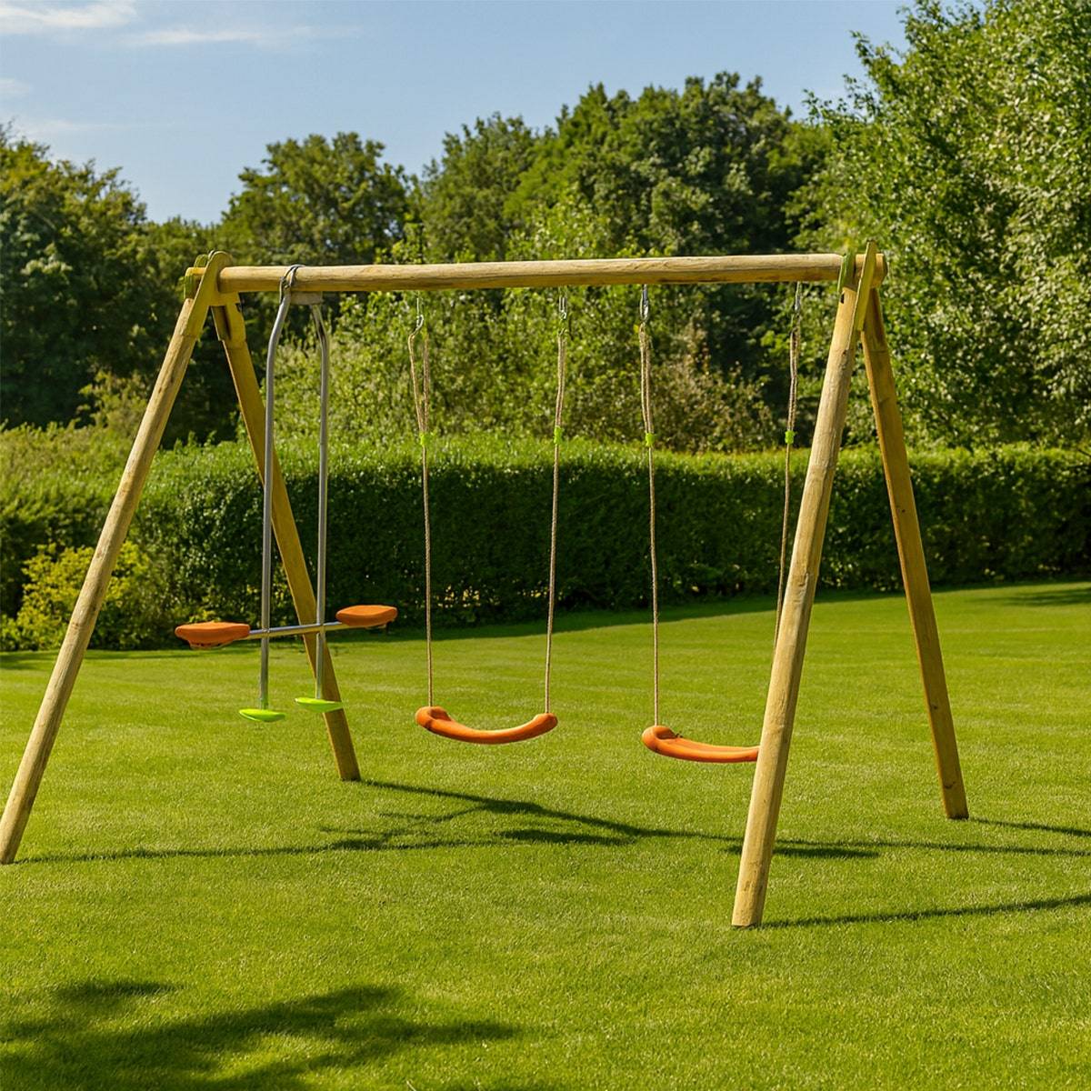 Portique bois 1,90 m Natura Berry 4 enfants - Image 7