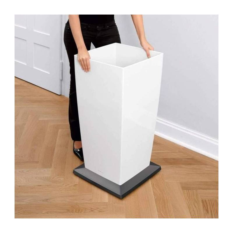 Lechuza - Pot De Fleur Lechuza Cubico Premium 40 - Kit Complet, Taupe Brillant - Image 5