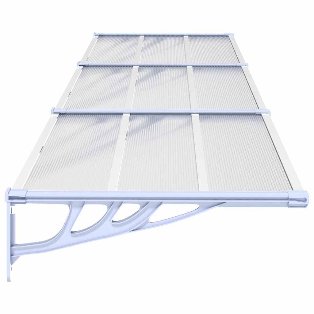 Vidaxl - Auvent de porte Gris et transparent 358,5x90 cm Polycarbonate vidaXL 153695 - Image 5