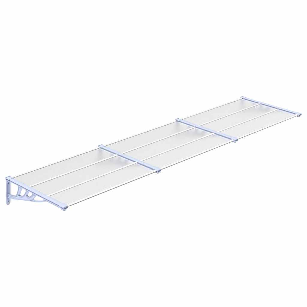 Vidaxl - Auvent de porte Gris et transparent 358,5x90 cm Polycarbonate vidaXL 153695 - Image 2