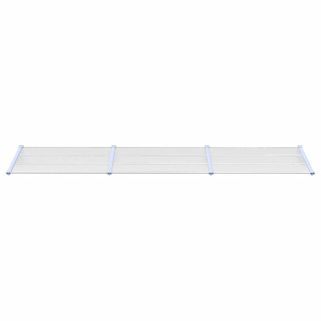 Vidaxl - Auvent de porte Gris et transparent 358,5x90 cm Polycarbonate vidaXL 153695 - Image 7