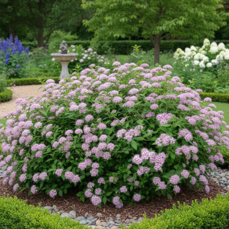 Spirée du Japon Little Princesse, Spiraea à fleurs Rose - feuillage Caduc - Pot de 3L - 20/40 cm- hauteur à maturité De 0,50 m à 1,00 m - Image 7