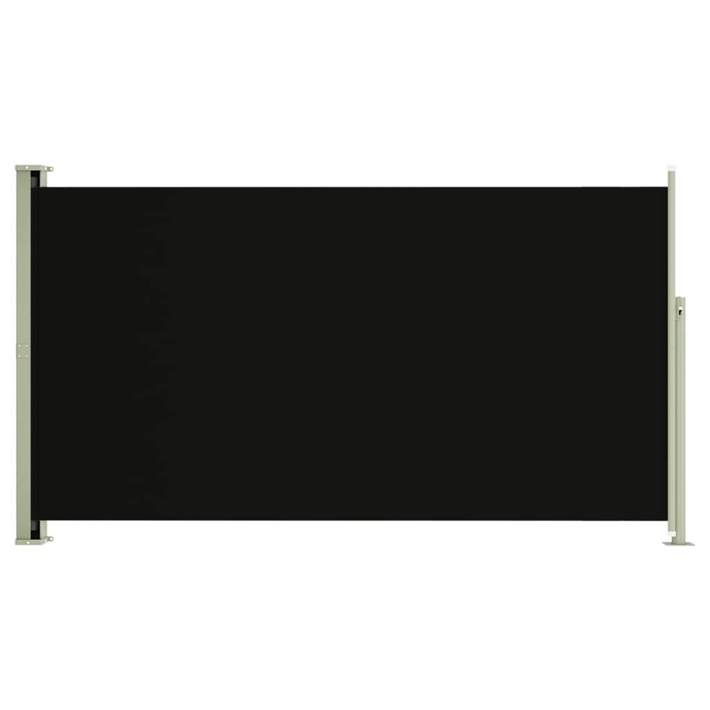 Helloshop26 - Auvent paravent store brise-vue latéral rétractable de patio jardin terrasse balcon protection visuelle écran 170 x 300 cm noir - Image 1