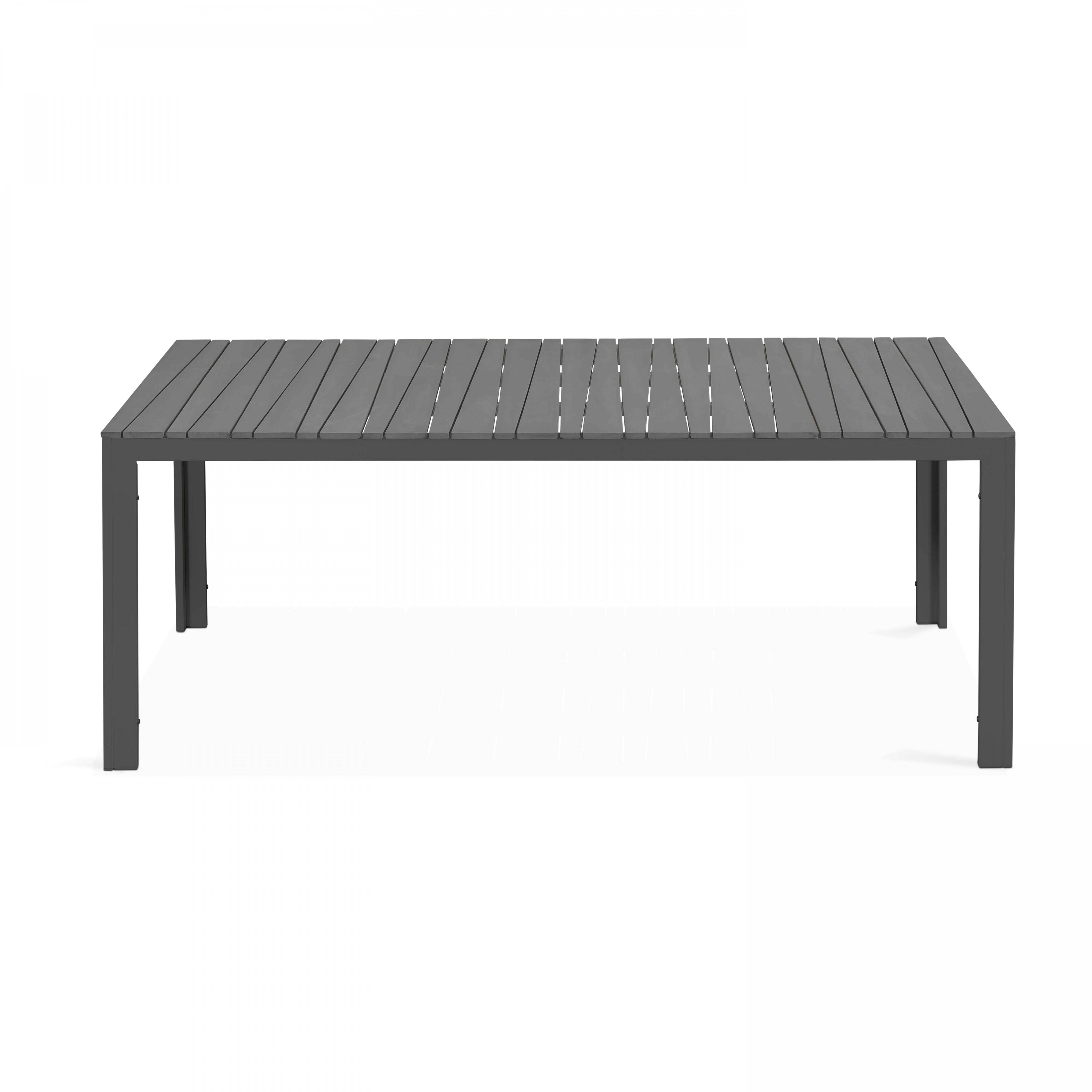Oviala - Table de jardin en aluminium et bois synthétique 8 places gris Saint Raphael - Oviala - Image 2
