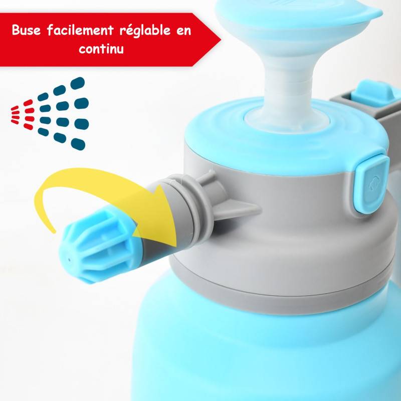Pulvérisateur à pression 1,5L Buse réglable lance 18cm - Image 3