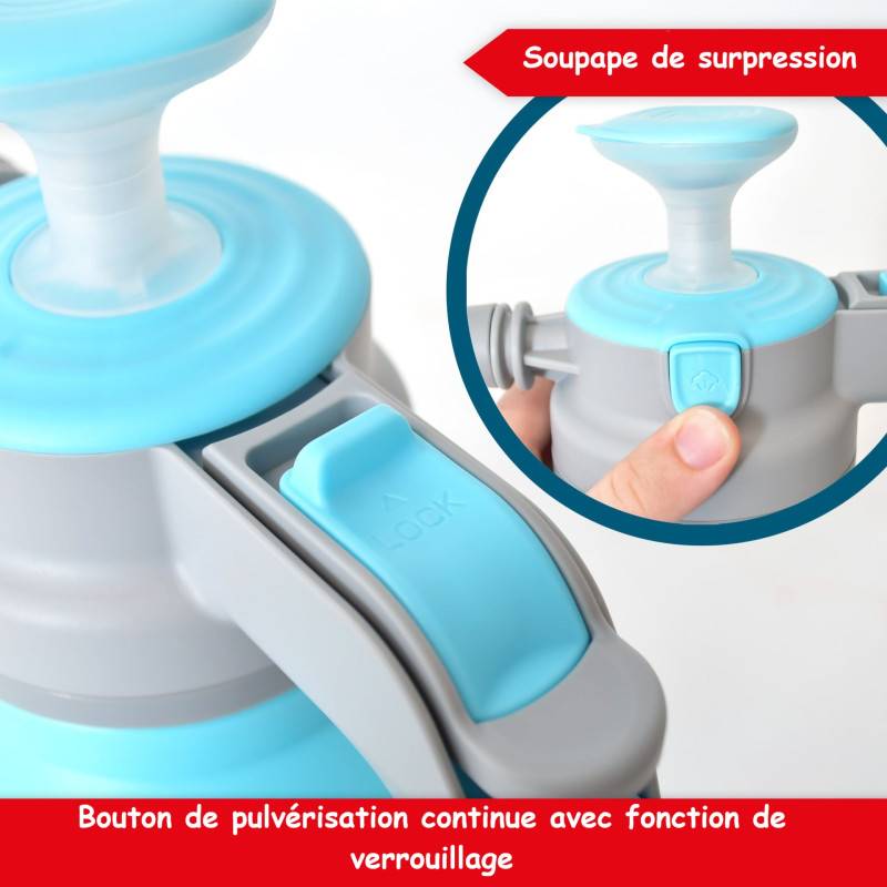 Pulvérisateur à pression 1,5L Buse réglable lance 18cm - Image 6