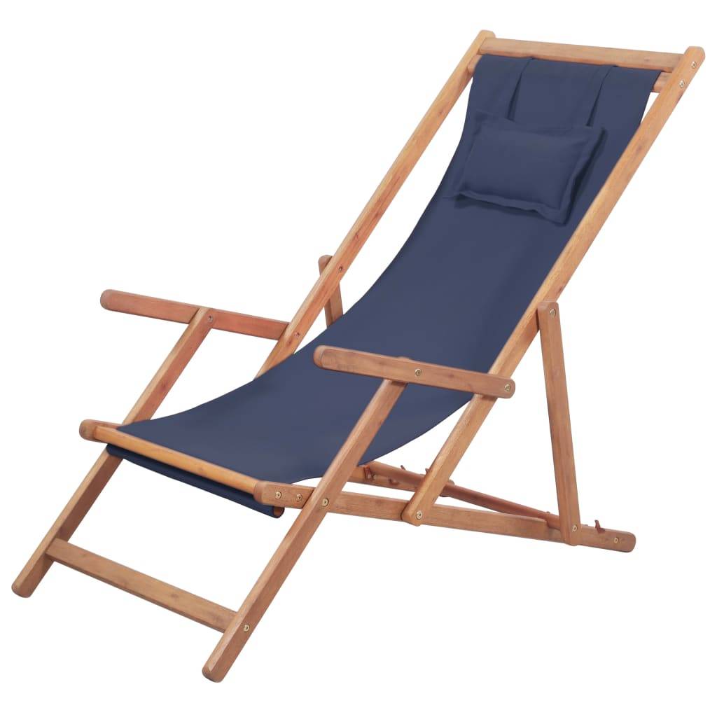 Chaise bois composite 1 places polyester bleu - Prolenta premium p345.6 - Image 2
