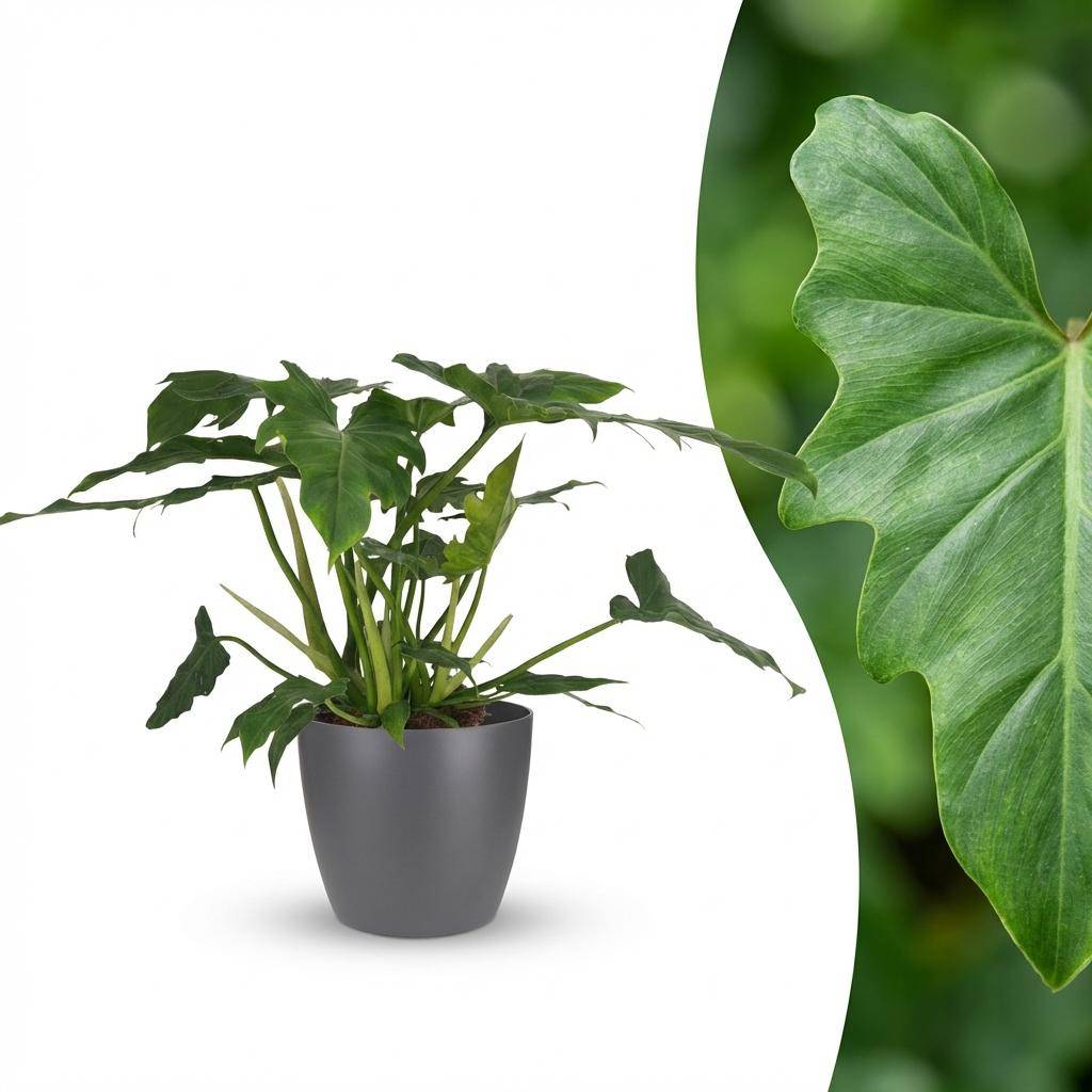 Philodendron Lacerum - Pot de 19cm - Hauteur 65cm - Gris - Plantes d'intérieur - Image 2