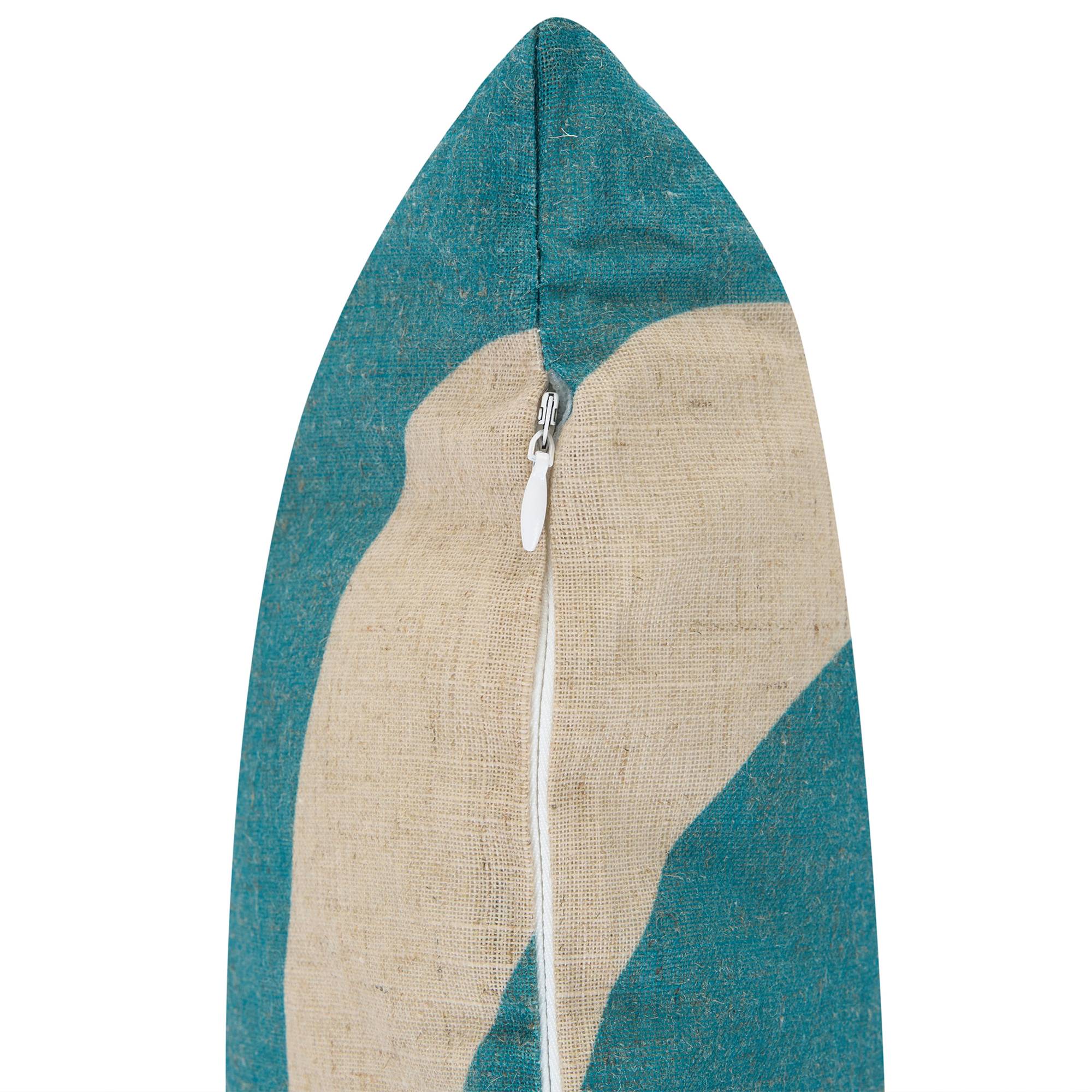 Beliani - Coussin d'extérieur Polyester Beige/bleu AURINIA - 30x50x10- Beliani - Image 7