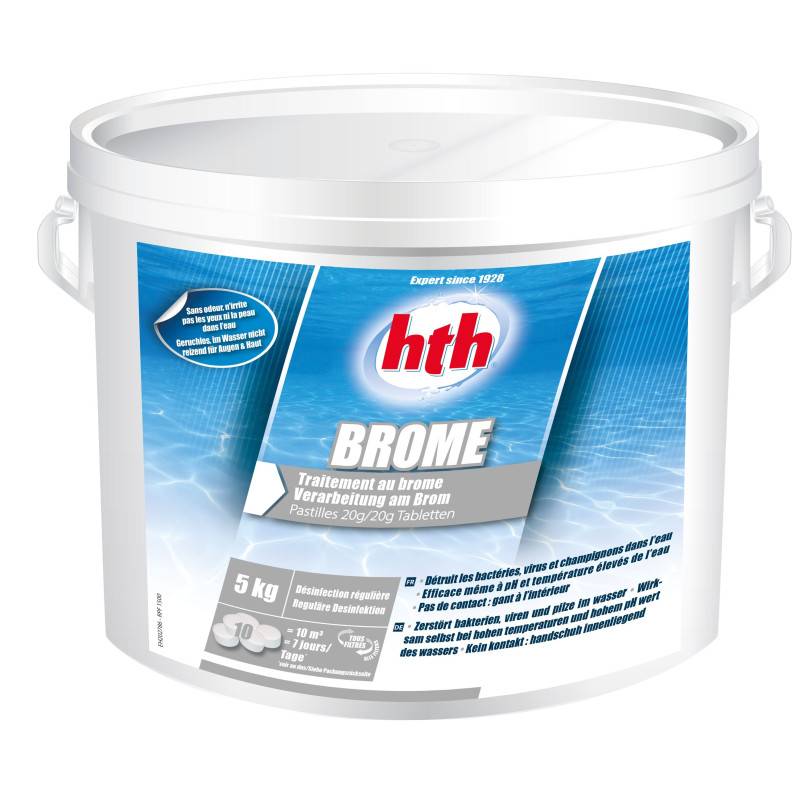 Hth - Brome lent hth® désinfection régulière - pastilles/galets 20 g - 5 kg - Image 1