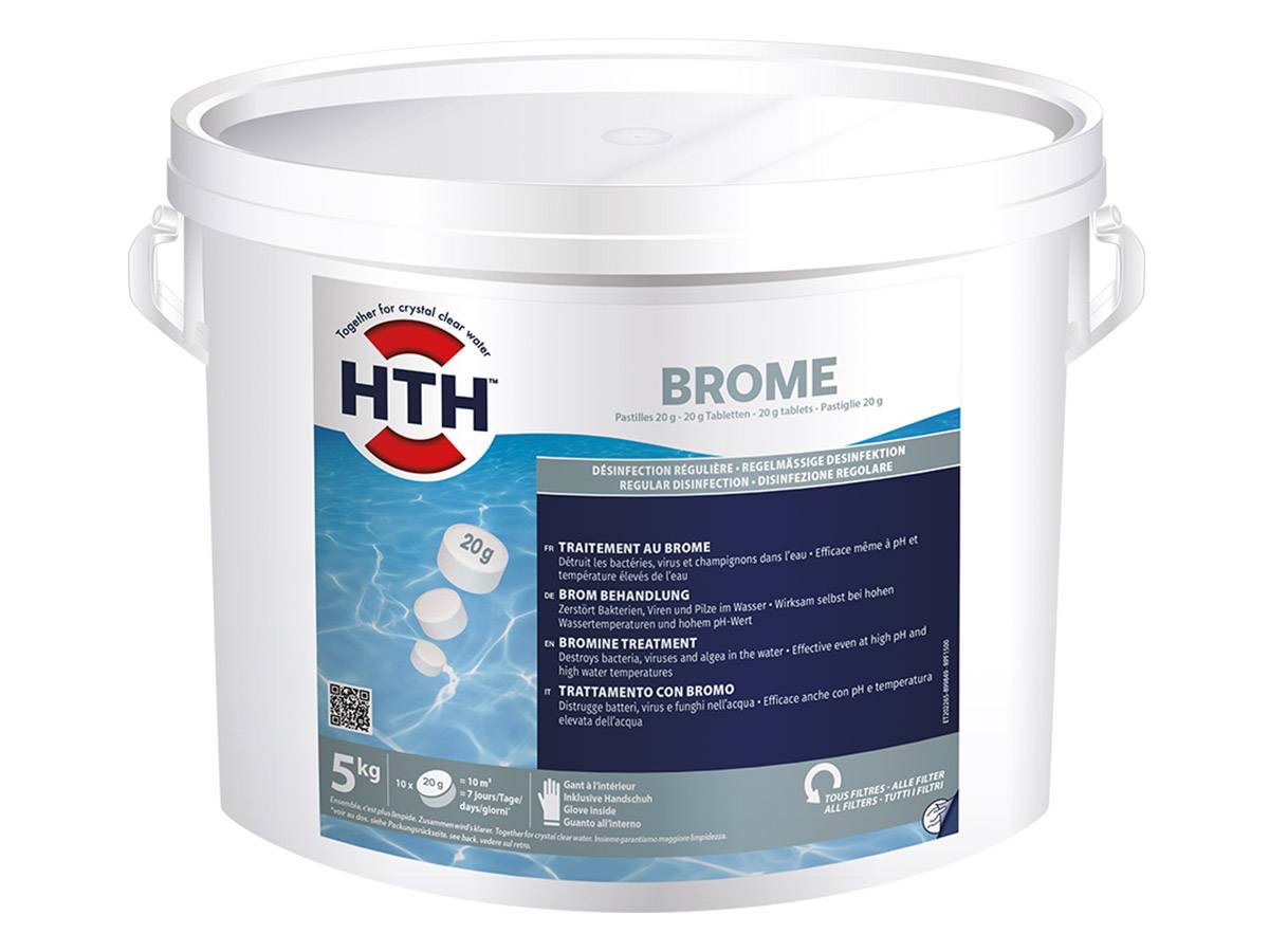 Hth - Brome lent hth® désinfection régulière - pastilles/galets 20 g - 5 kg - Image 2