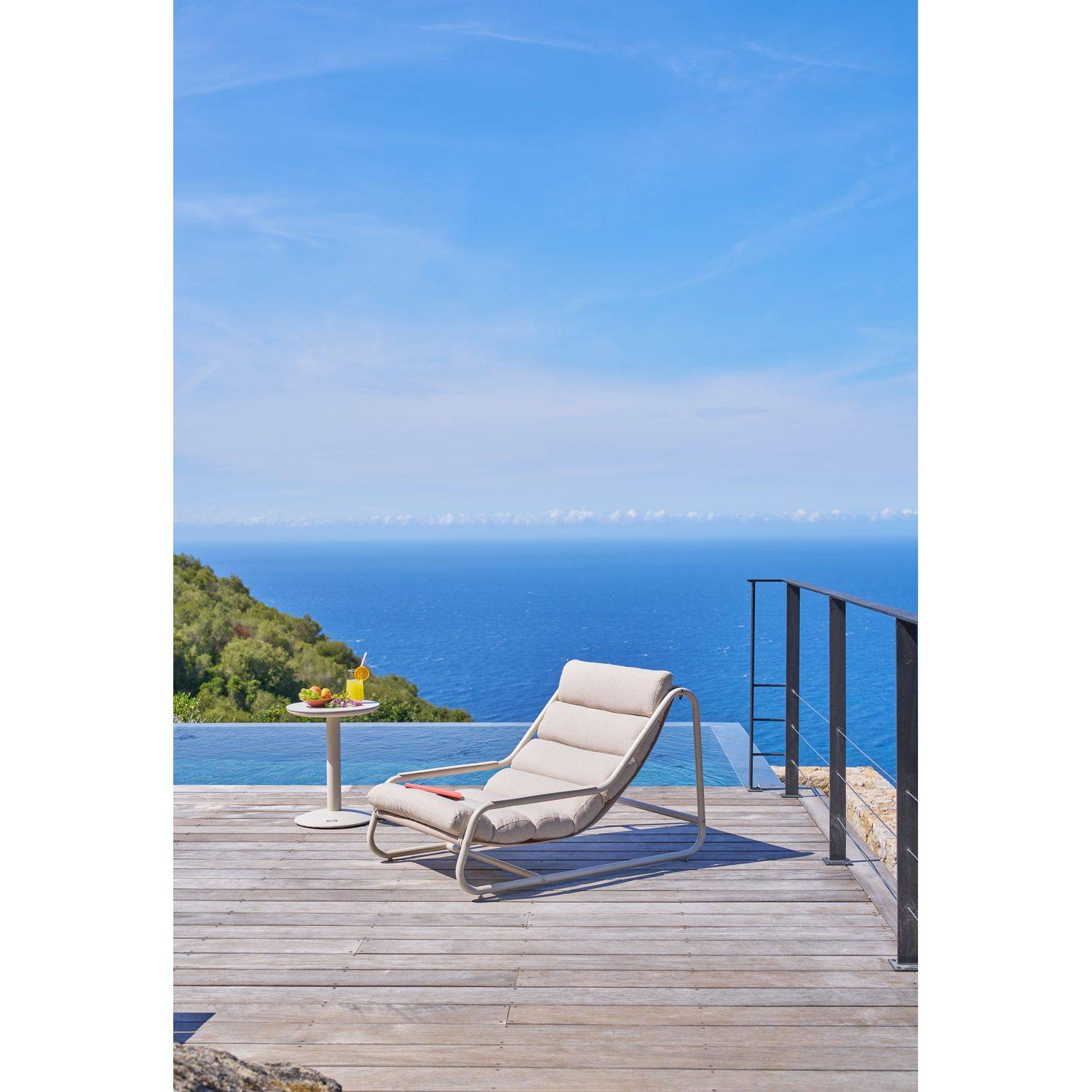 Hesperide - Table d'appoint de jardin Soletia 40x40x50cm argile - Hespéride - Image 6