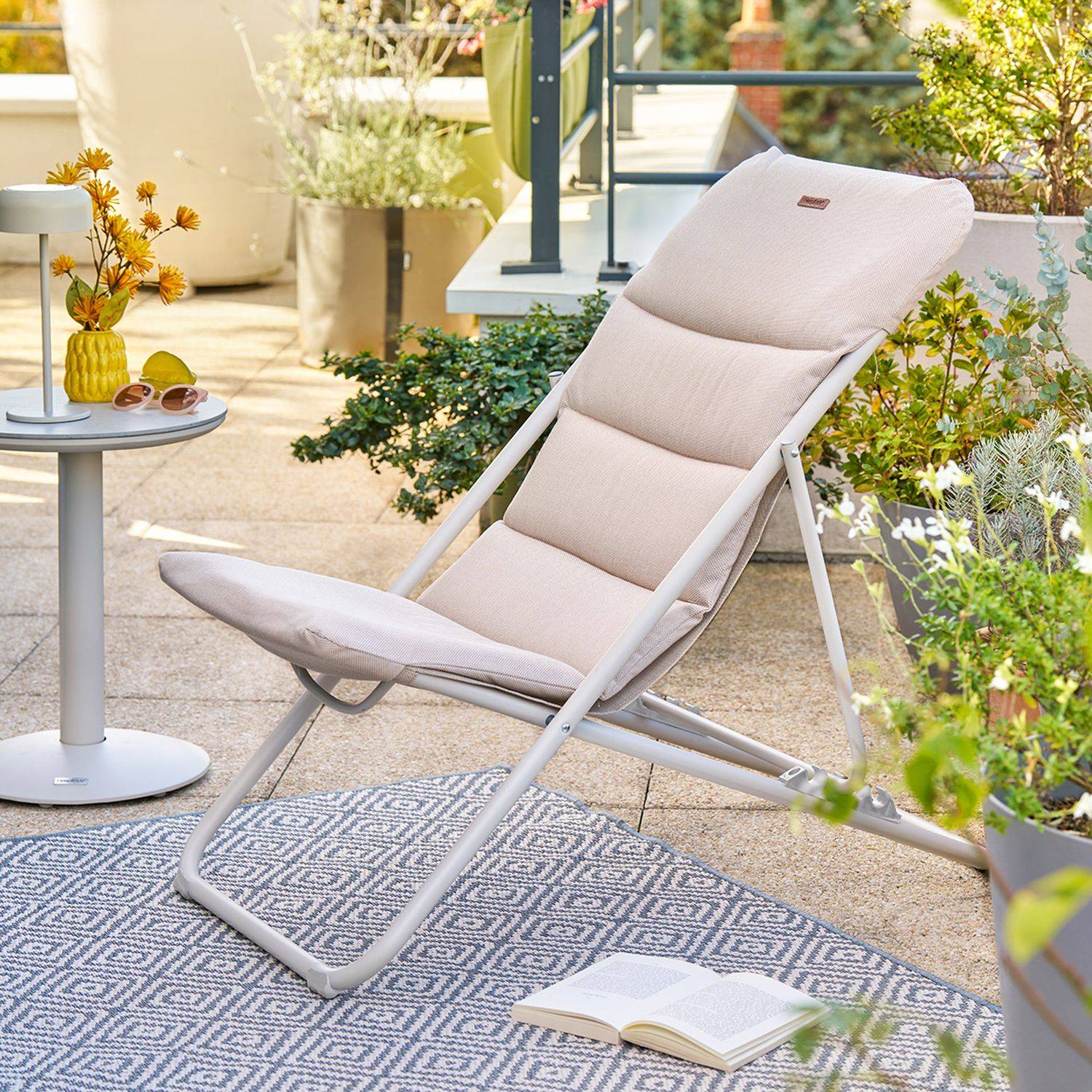 Hesperide - Table d'appoint de jardin Soletia 40x40x50cm argile - Hespéride - Image 7