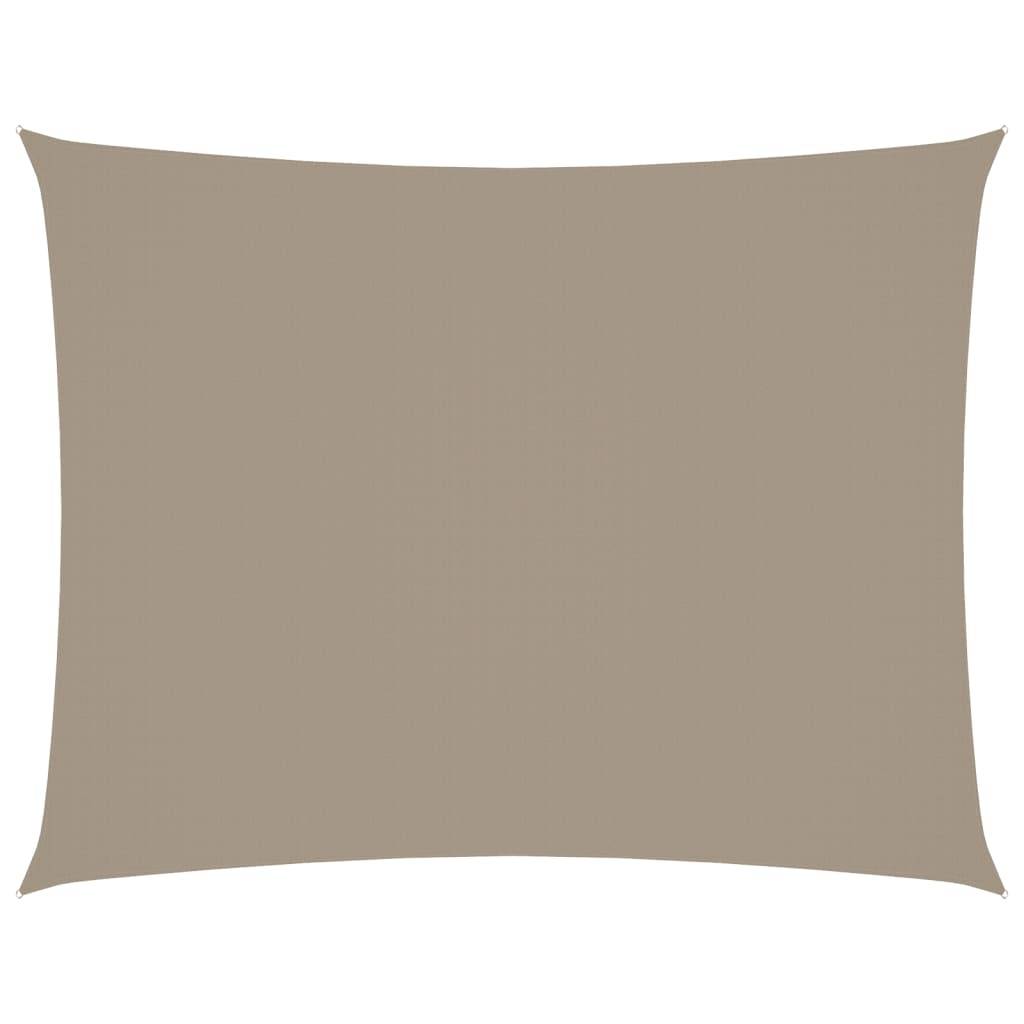 Voile de parasol - accessoire parasol - Tissu de remplacement pour parasol tissu oxford rectangulaire 2,5x4 m taupe - MEUBLE PRO - Image 1