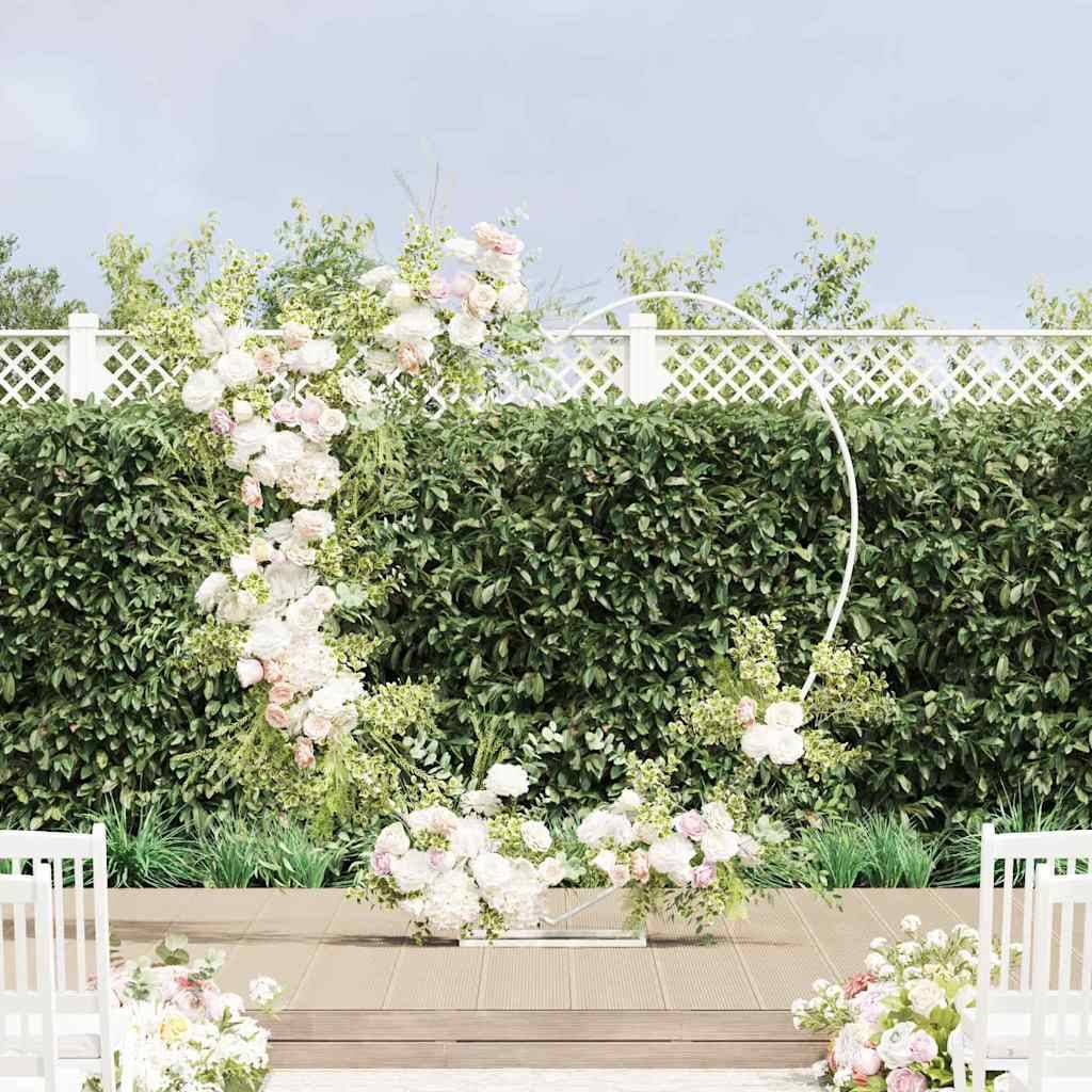 Pergola acier blanc  195 x 35 x 211 cm  - Prolenta premium p349.5 - Image 2