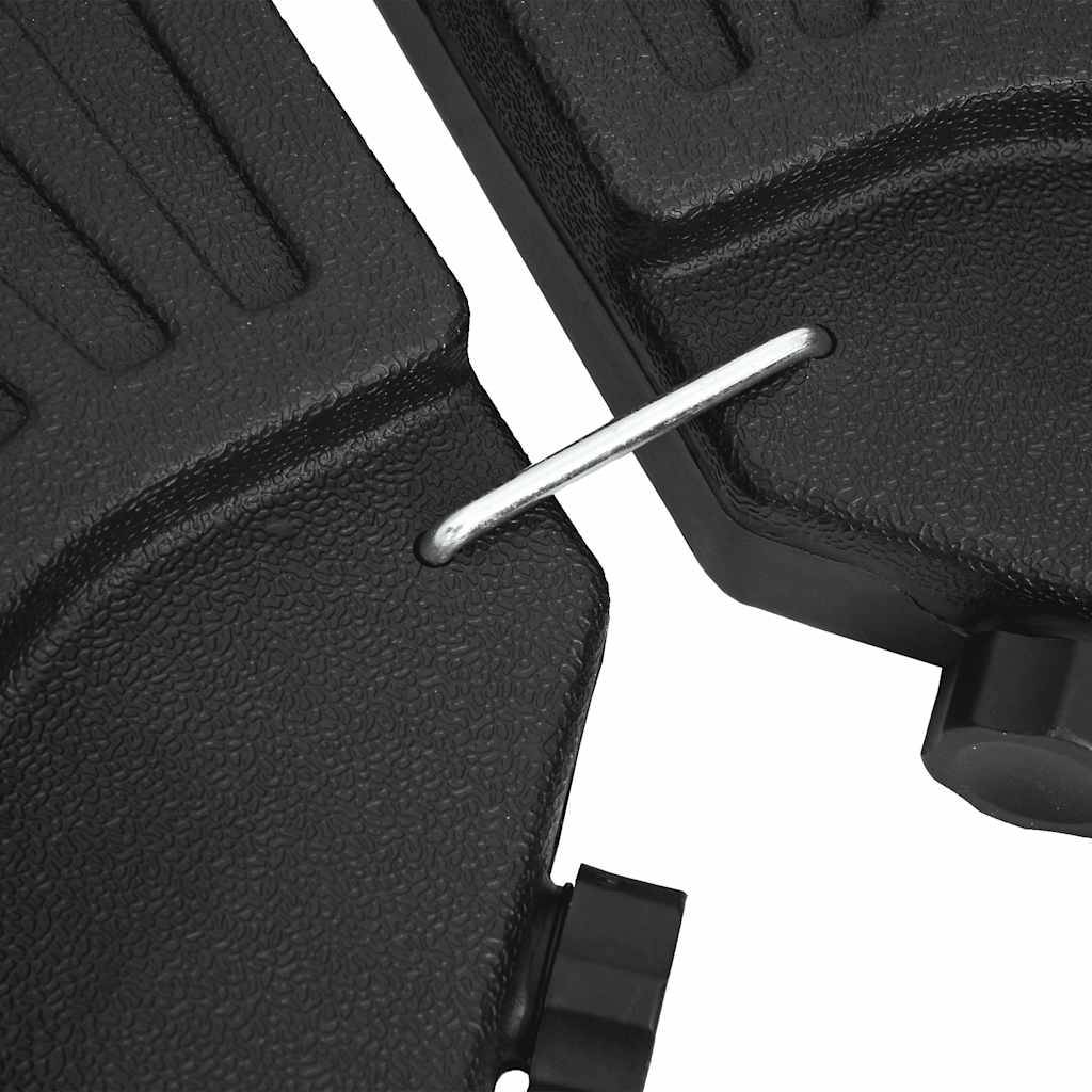 Vidaxl - Socle de parasol en forme d'éventail 4 pcs Noir vidaXL 47857 - Image 5
