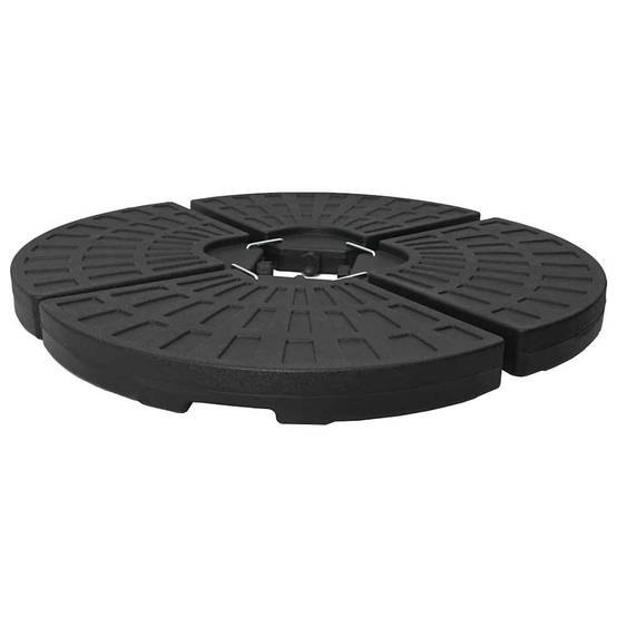 Vidaxl - Socle de parasol en forme d'éventail 4 pcs Noir vidaXL 47857 - Image 6