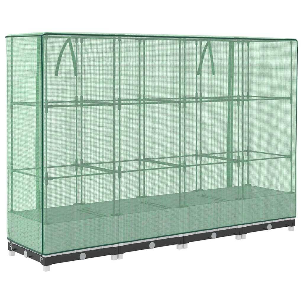 Vidaxl - Jardinière surélevée avec housse aspect rotin 160x40x123 cm vidaXL 4015840 - Image 7