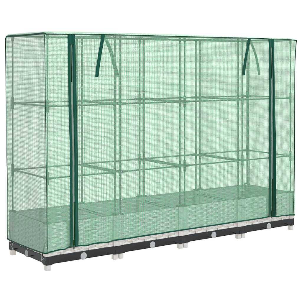 Vidaxl - Jardinière surélevée avec housse aspect rotin 160x40x123 cm vidaXL 4015840 - Image 2